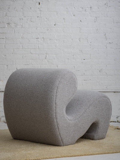 Mid Century Italian Inspired Serpentine Occasional Chair