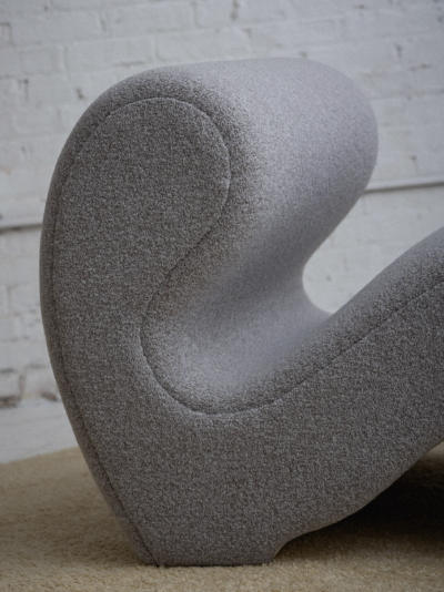 Mid Century Italian Inspired Serpentine Occasional Chair