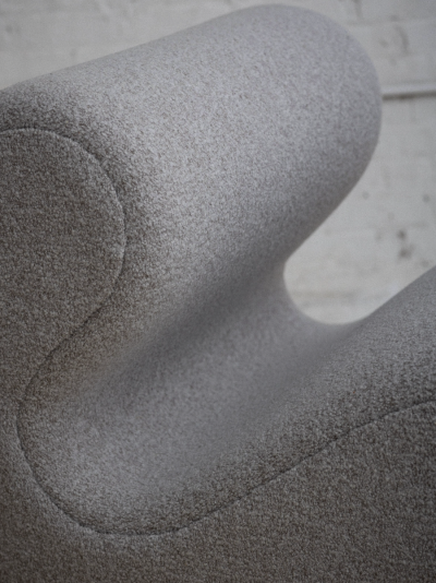 Mid Century Italian Inspired Serpentine Occasional Chair
