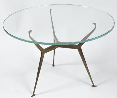 Mid Century Italian Low Brass Table