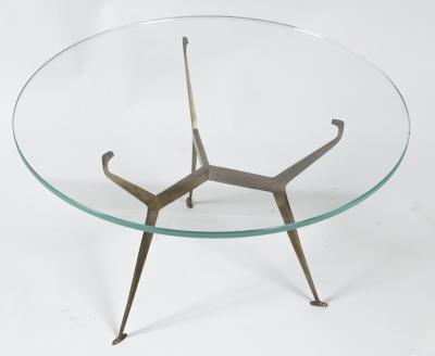Mid Century Italian Low Brass Table