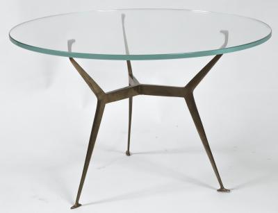 Mid Century Italian Low Brass Table