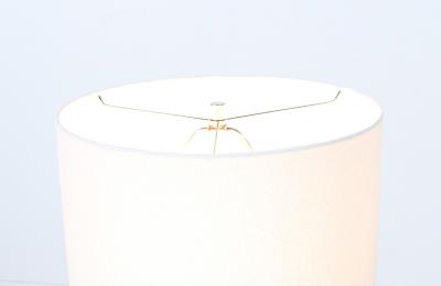 Mid Century Italian Marble Brass Pyramid Style Table Lamps