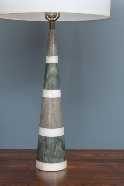 Mid Century Italian Marble Table Lamp