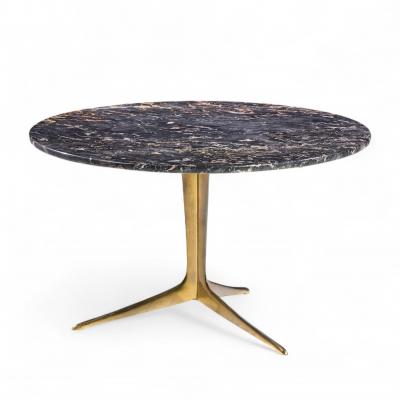 Mid Century Italian Marble and Brass Coffee Table