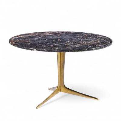 Mid Century Italian Marble and Brass Coffee Table