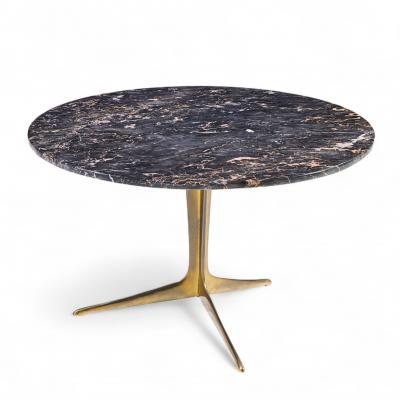 Mid Century Italian Marble and Brass Coffee Table