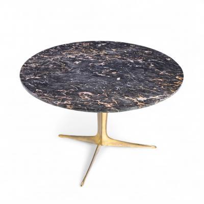 Mid Century Italian Marble and Brass Coffee Table