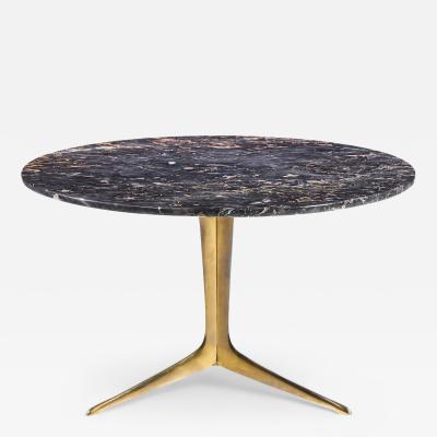Mid Century Italian Marble and Brass Coffee Table