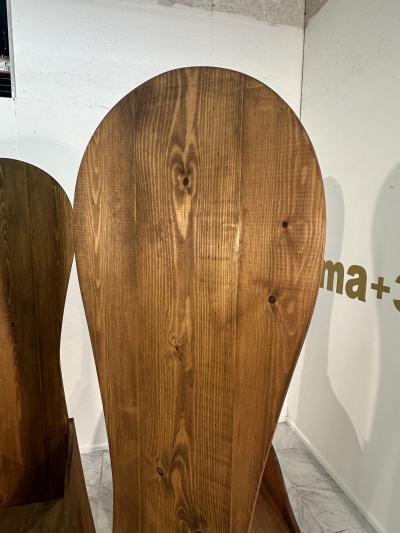 Mid Century Italian Mario Ceroli Fratina Chair 1972 SIGNED