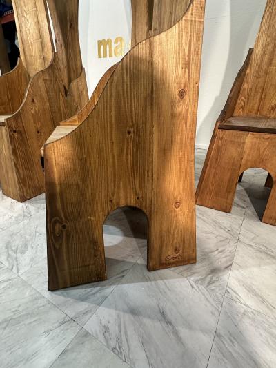 Mid Century Italian Mario Ceroli Fratina Chair 1972 SIGNED