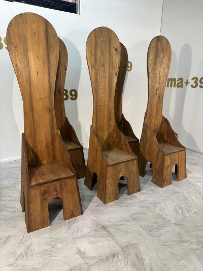 Mid Century Italian Mario Ceroli Fratina Chair 1972 SIGNED