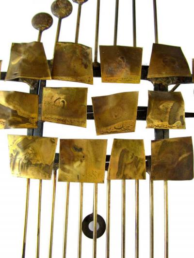 Mid Century Italian Modern Gilt Medal Wall Sculpture