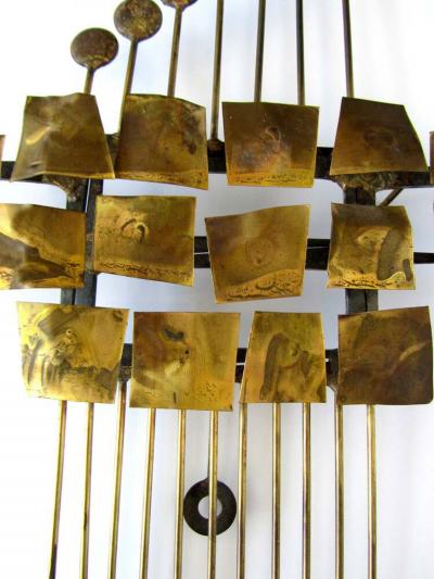 Mid Century Italian Modern Gilt Medal Wall Sculpture