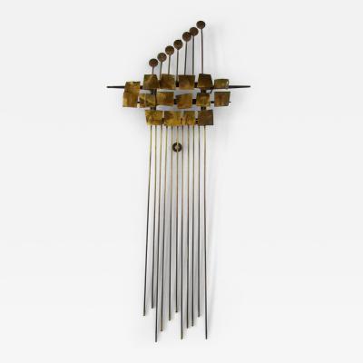 Mid Century Italian Modern Gilt Medal Wall Sculpture
