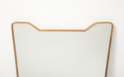 Mid Century Italian Modernist Large Rectangular Shaped Brass Wall Mirror