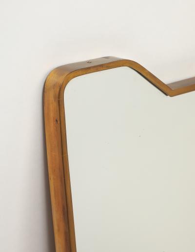 Mid Century Italian Modernist Large Rectangular Shaped Brass Wall Mirror