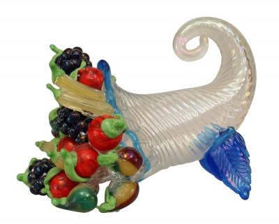 Mid Century Italian Murano Glass Cornucopia