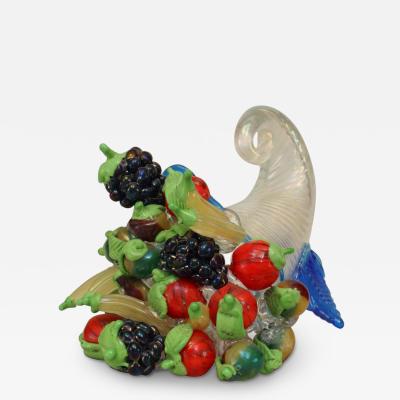 Mid Century Italian Murano Glass Cornucopia