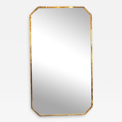 Mid Century Italian Octagonal Wall Mirror 1980s