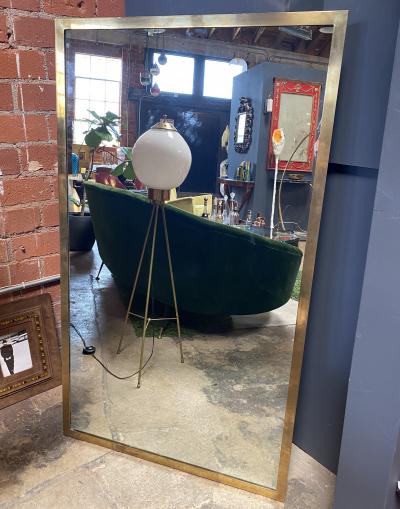 Mid Century Italian Oversize Wall Mirror Italy 1950