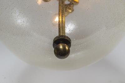 Mid Century Italian Pulegoso Globe Shaped Ceiling Light