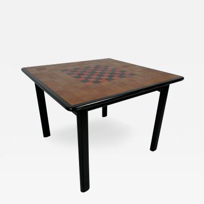 Mid Century Italian Rosewood Game Table 1970s