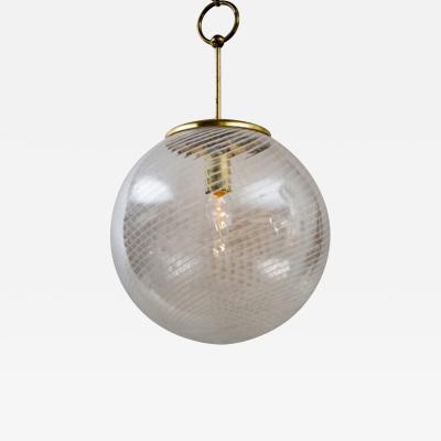 Mid Century Italian Swirl Globe Light UL certified