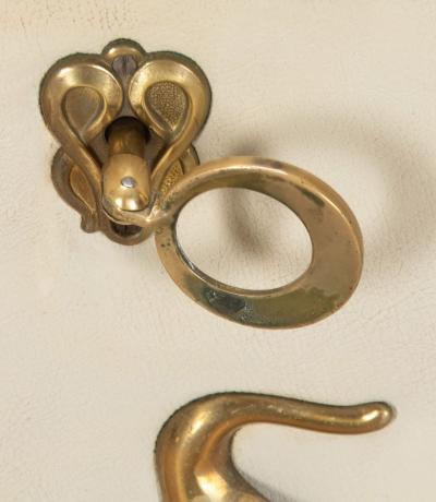 Mid Century Italian Sycamore and Brass Sideboard