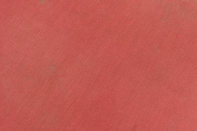 Mid Century Italian Walnut Red Upholstered Ottoman