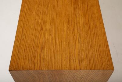 Mid Century Italian White Oak Veneer Sideboard with Brass Pulls circa 1950s