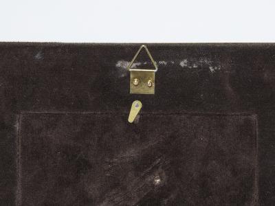 Mid Century Italian brass fossil stone picture frame 1970