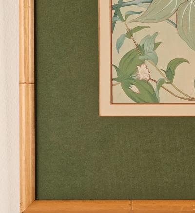 Mid Century Japanese Painting on Silk