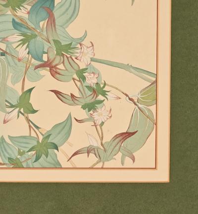 Mid Century Japanese Painting on Silk