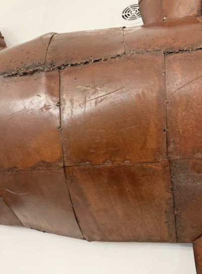 Mid Century Large Lizard Wall Sculpture