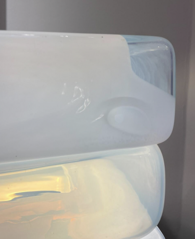 Mid Century Large Table Lamp in Murano Glass By Carlo Nason Italy 1960s