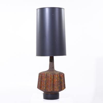 Mid Century Lava Glaze Table Lamp