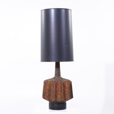 Mid Century Lava Glaze Table Lamp