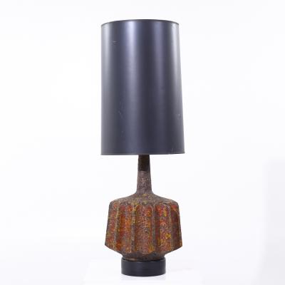 Mid Century Lava Glaze Table Lamp