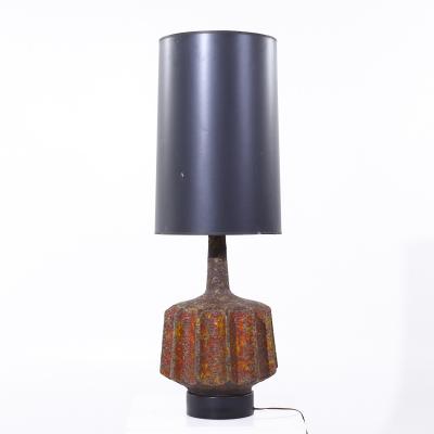 Mid Century Lava Glaze Table Lamp