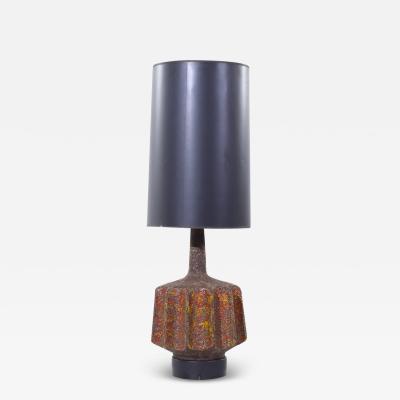 Mid Century Lava Glaze Table Lamp