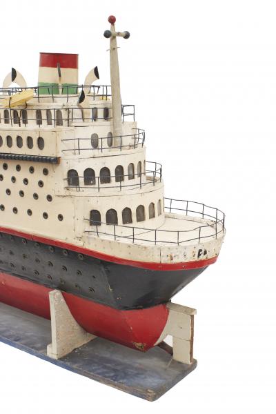 Mid Century Luxury Liner Ship Model