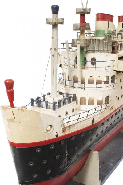 Mid Century Luxury Liner Ship Model