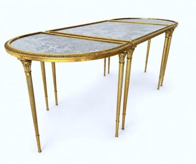 Mid Century Maison Bagues Bronze Dore Hollywood Regency Coffee Table