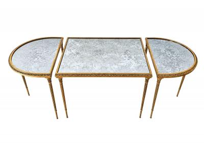 Mid Century Maison Bagues Bronze Dore Hollywood Regency Coffee Table