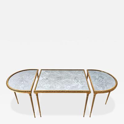Mid Century Maison Bagues Bronze Dore Hollywood Regency Coffee Table