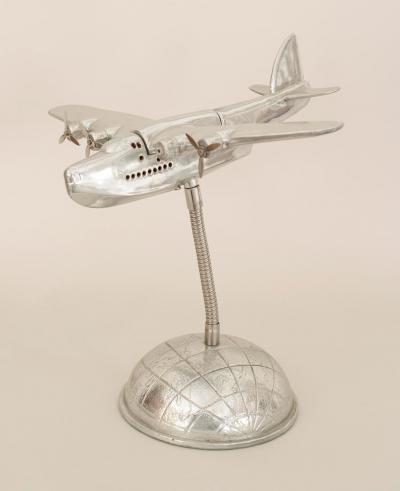 Mid Century Metal Model Airplane