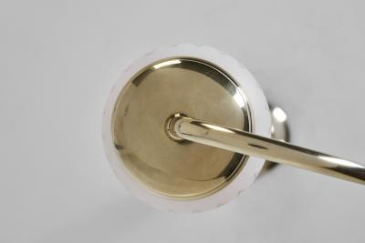 Mid Century Metal and Opal Glass Ceiling Lamp Europe 1950s