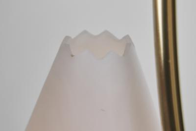Mid Century Metal and Opal Glass Ceiling Lamp Europe 1950s