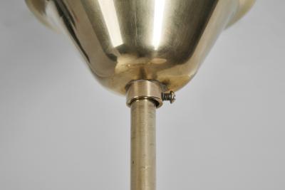 Mid Century Metal and Opal Glass Ceiling Lamp Europe 1950s